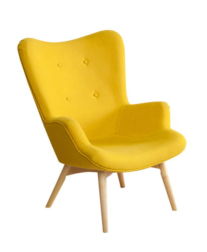 BERLIN Guest Chair, yellow